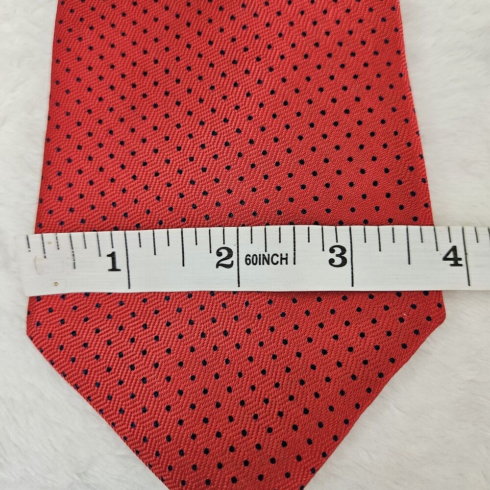 Brooks‎ Brothers Makers 100% Silk Ties Printed in Italy Lot 2 Red Pink Polka Dot - Picture 5 of 7